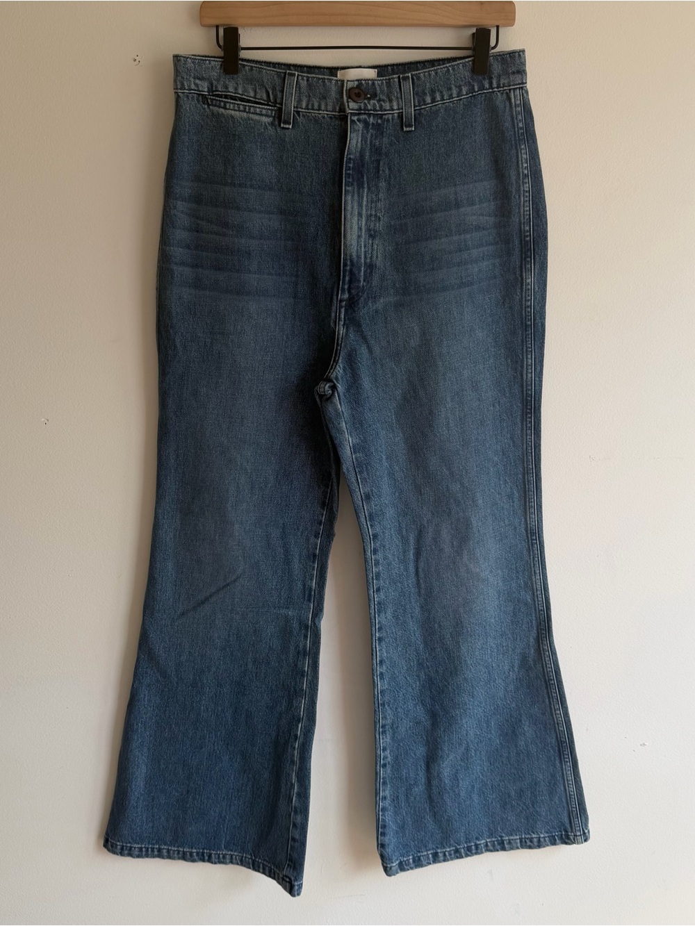 Dôen Wide Leg Mini Flare Jeans Womens Size 30 Casual Denim Organic Cotton